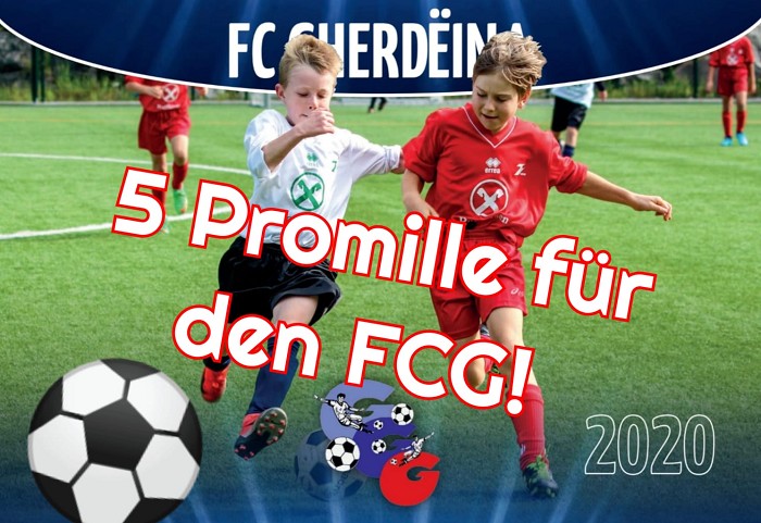 5 promille der Einkommenssteuer an den FC GHERDEINA! 